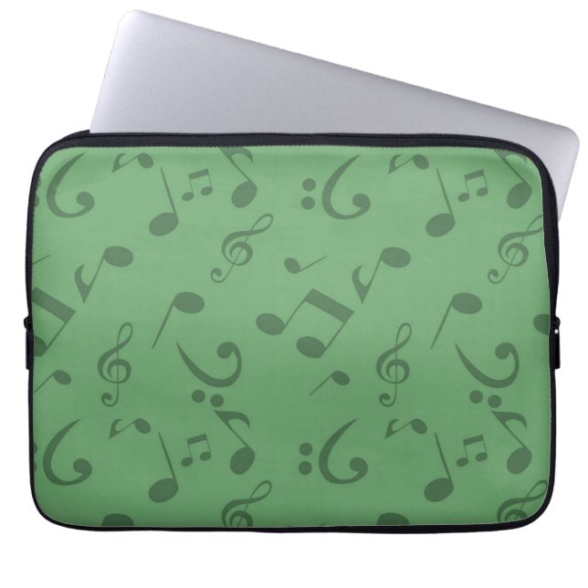 Music mönster laptop fodral (Framsidan)