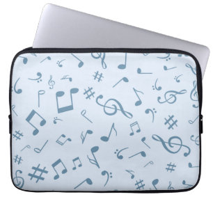 Music mönster laptop fodral