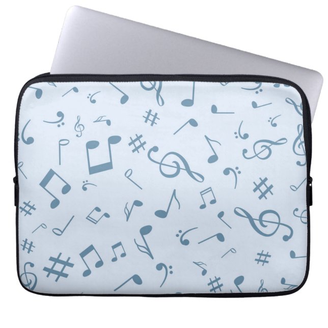 Music mönster laptop fodral (Framsidan)