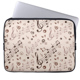 Music mönster laptop fodral