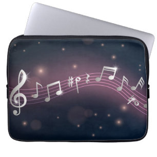 Music mönster laptop fodral