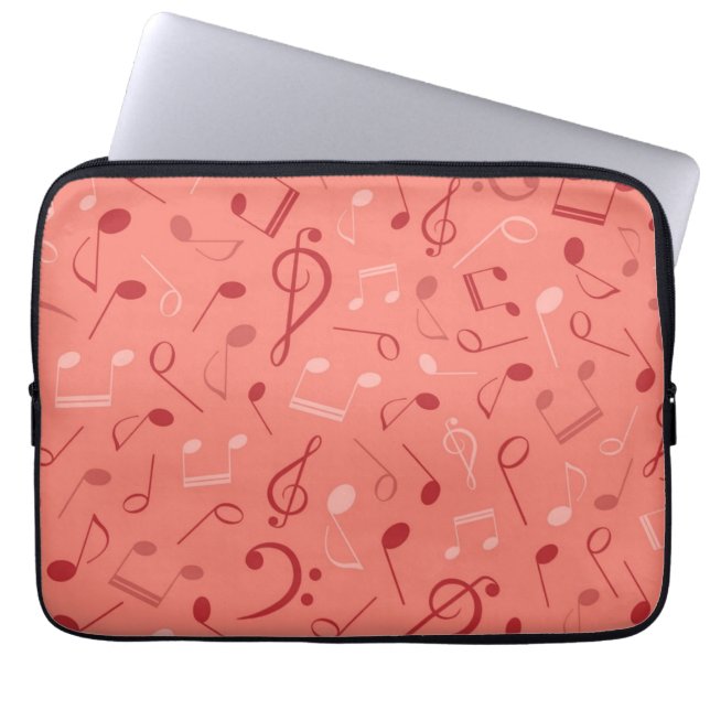 Music mönster laptop fodral (Framsidan)