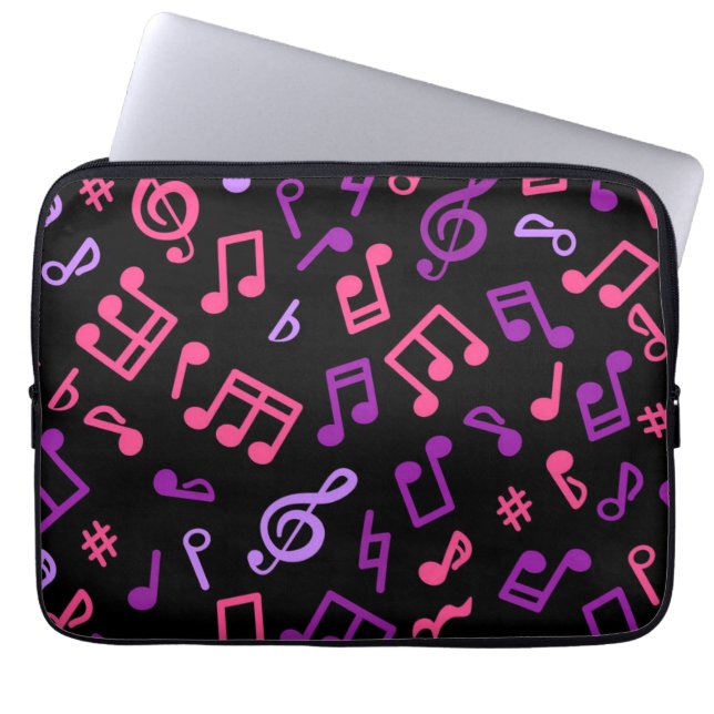 Music mönster laptop fodral (Framsidan)