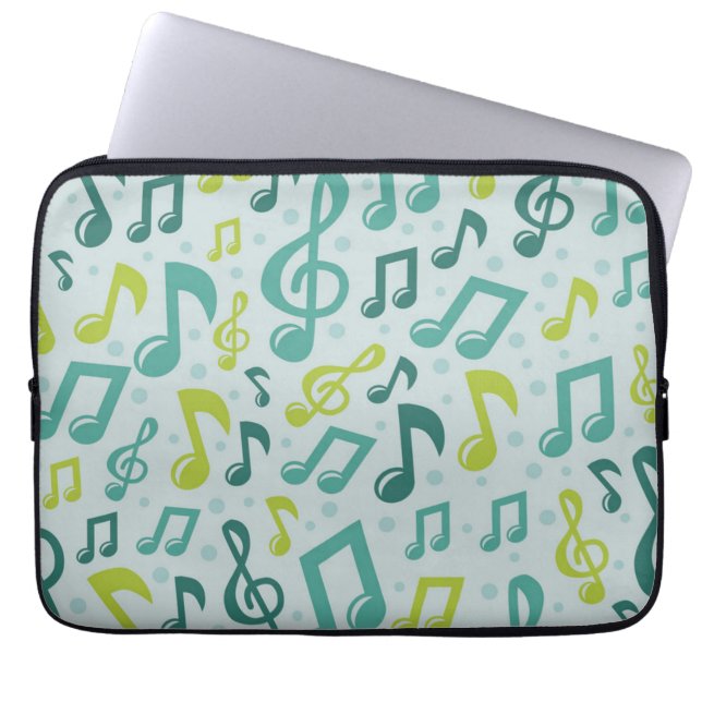 Music mönster laptop fodral (Framsidan)