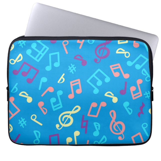 Music mönster laptop fodral (Framsidan)