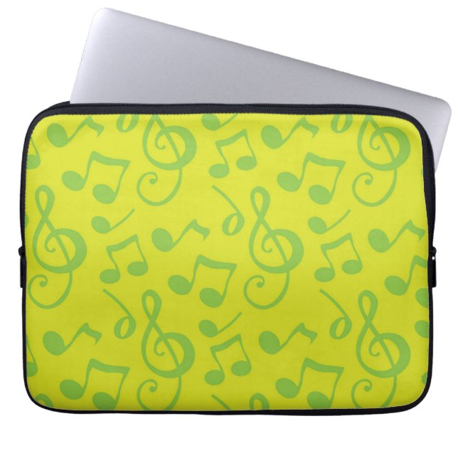 Music mönster laptop fodral (Framsidan)