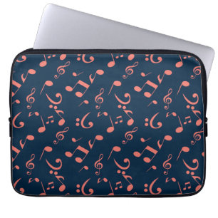 Music mönster laptop fodral