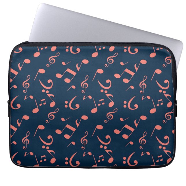 Music mönster laptop fodral (Framsidan)