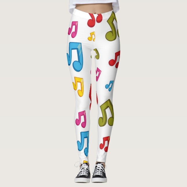 Music mönster leggings (Framsida)