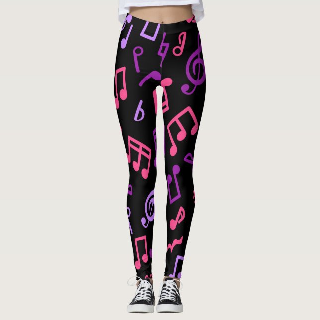 Music mönster leggings (Framsida)