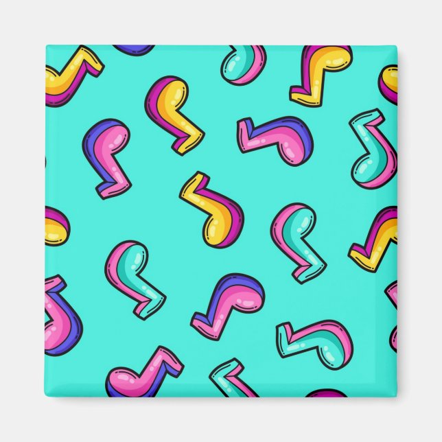 Music mönster magnet (Framsidan)