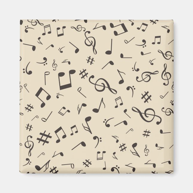 Music mönster magnet (Framsidan)