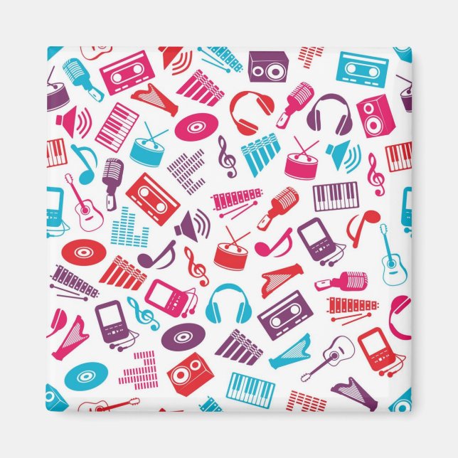 Music mönster magnet (Framsidan)