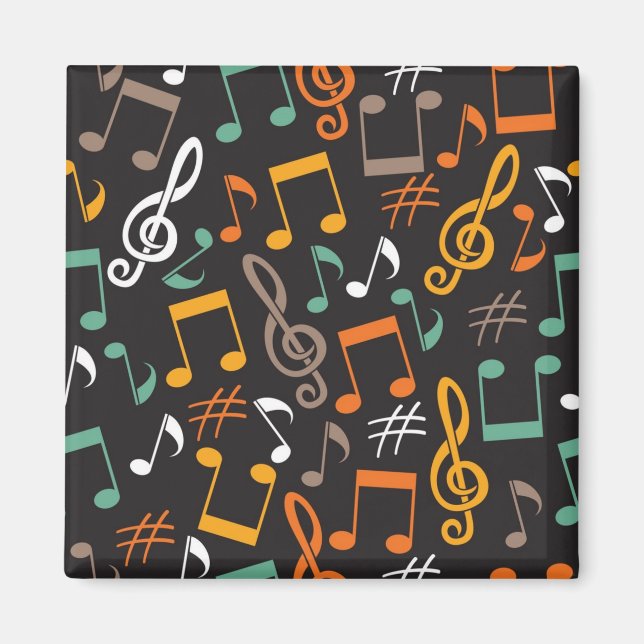 Music mönster magnet (Framsidan)