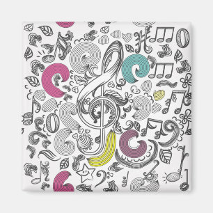 Music mönster magnet