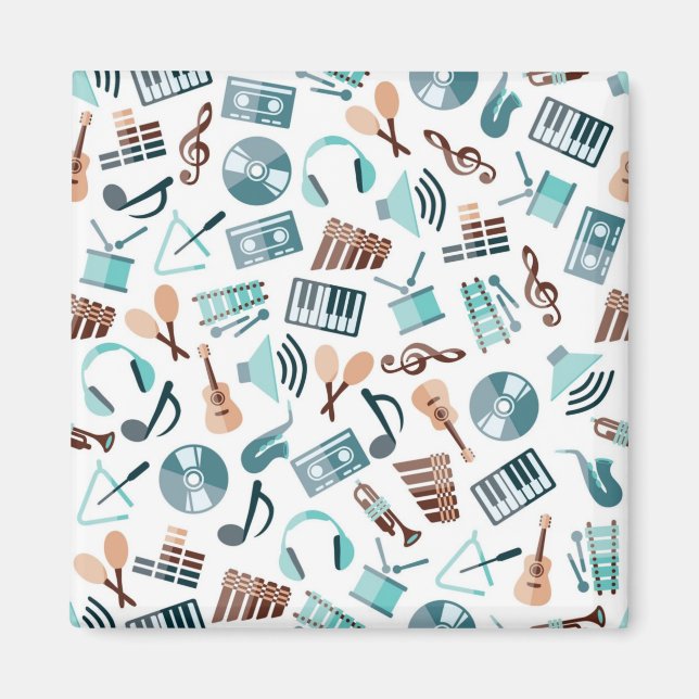 Music mönster magnet (Framsidan)