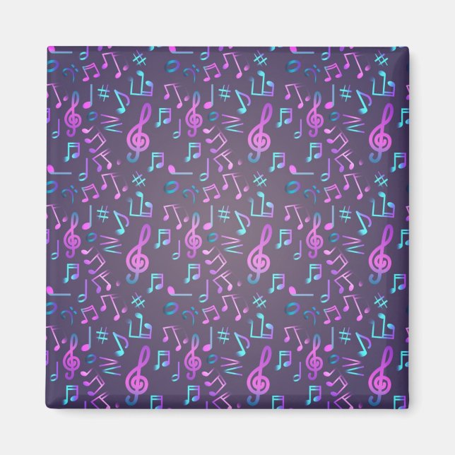 Music mönster magnet (Framsidan)