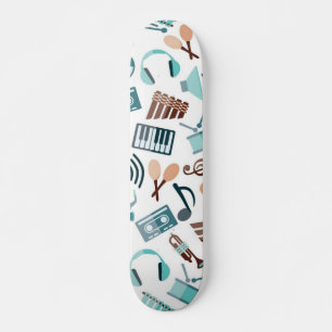 Music mönster mini skateboard bräda 18,5 cm