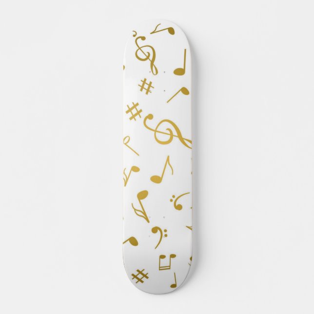 Music mönster mini skateboard bräda 18,5 cm (Framsida)