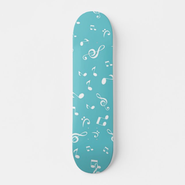 Music mönster mini skateboard bräda 18,5 cm (Framsida)