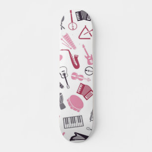 Music mönster mini skateboard bräda 18,5 cm