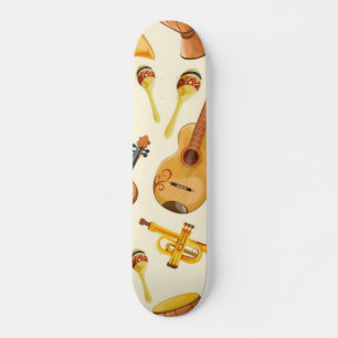 Music mönster mini skateboard bräda 18,5 cm
