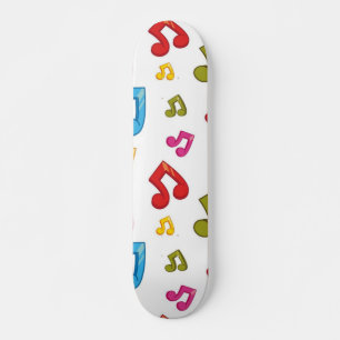 Music mönster mini skateboard bräda 18,5 cm