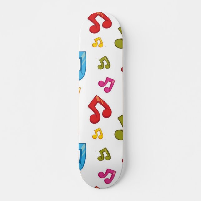 Music mönster mini skateboard bräda 18,5 cm (Framsida)