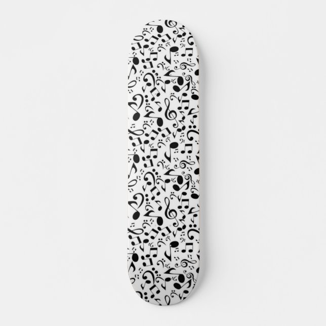 Music mönster mini skateboard bräda 18,5 cm (Framsida)
