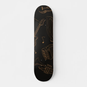 Music mönster mini skateboard bräda 18,5 cm
