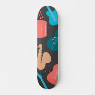 Music mönster mini skateboard bräda 18,5 cm