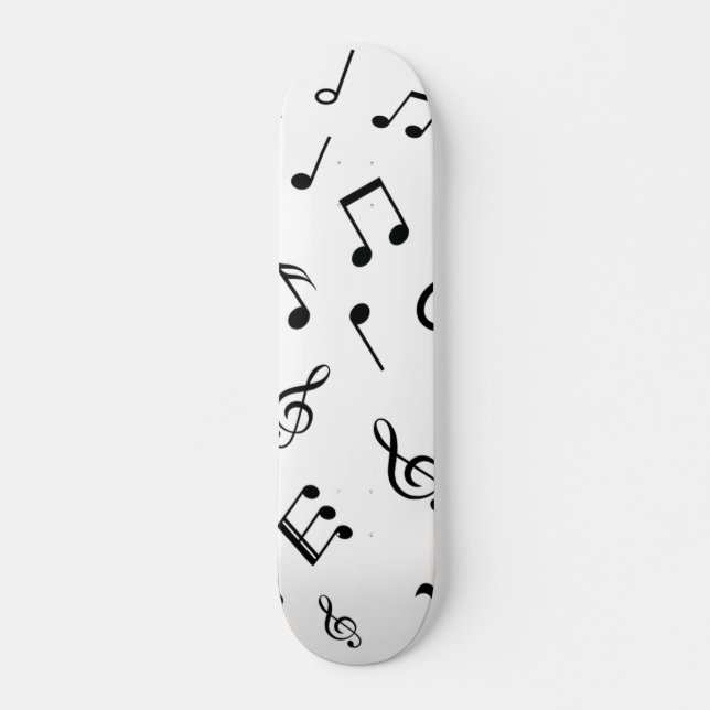 Music mönster mini skateboard bräda 18,5 cm (Framsida)
