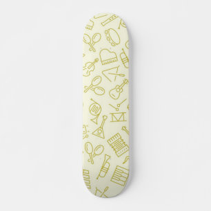 Music mönster mini skateboard bräda 18,5 cm