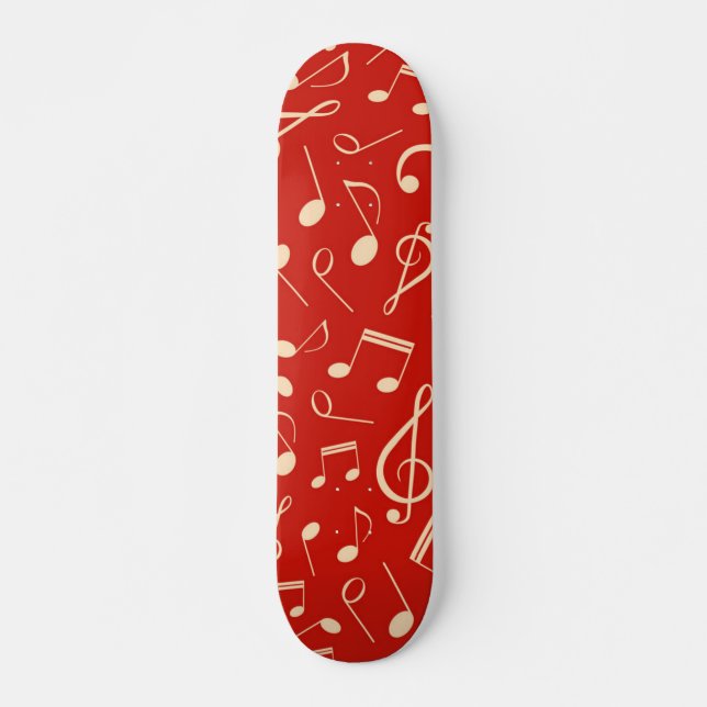 Music mönster mini skateboard bräda 18,5 cm (Framsida)