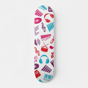 Music mönster mini skateboard bräda 18,5 cm