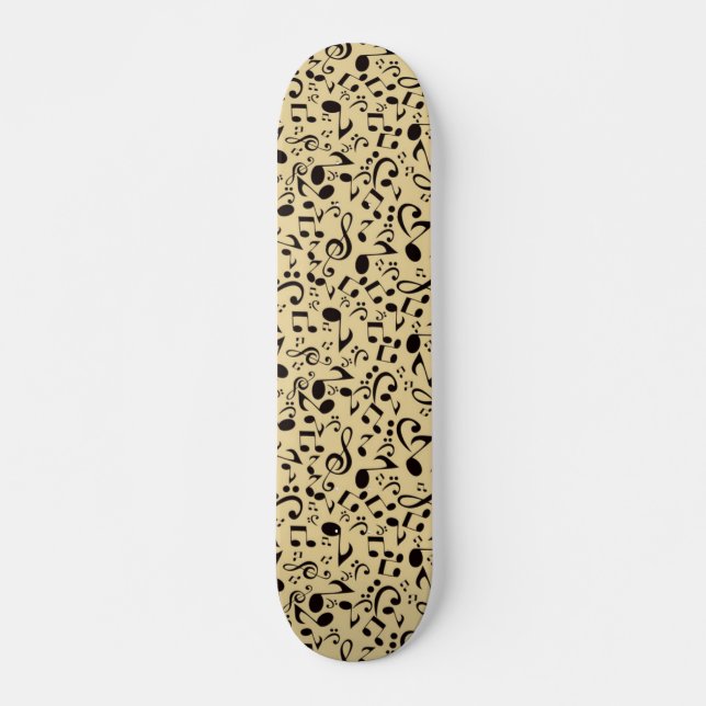 Music mönster mini skateboard bräda 18,5 cm (Framsida)