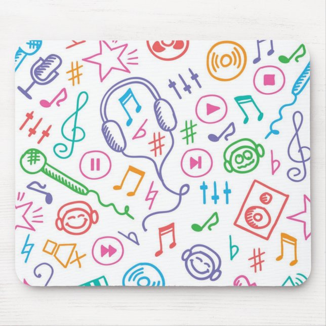 Music mönster musmatta (Framsidan)