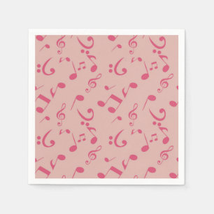 Music mönster pappersservett