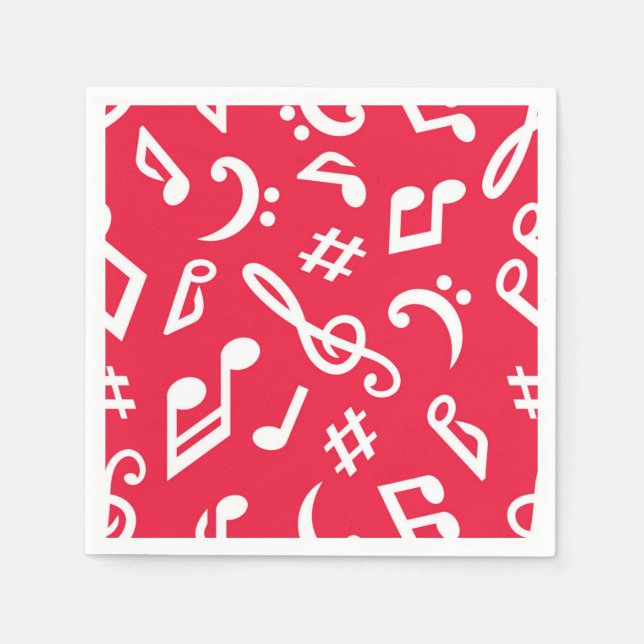 Music mönster pappersservett (Framsidan)