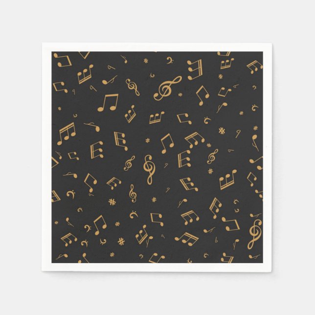Music mönster pappersservett (Framsidan)