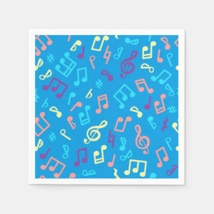 Music mönster pappersservett