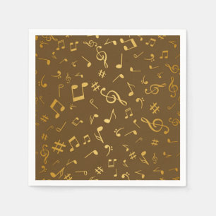 Music mönster pappersservett