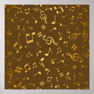 Music mönster poster