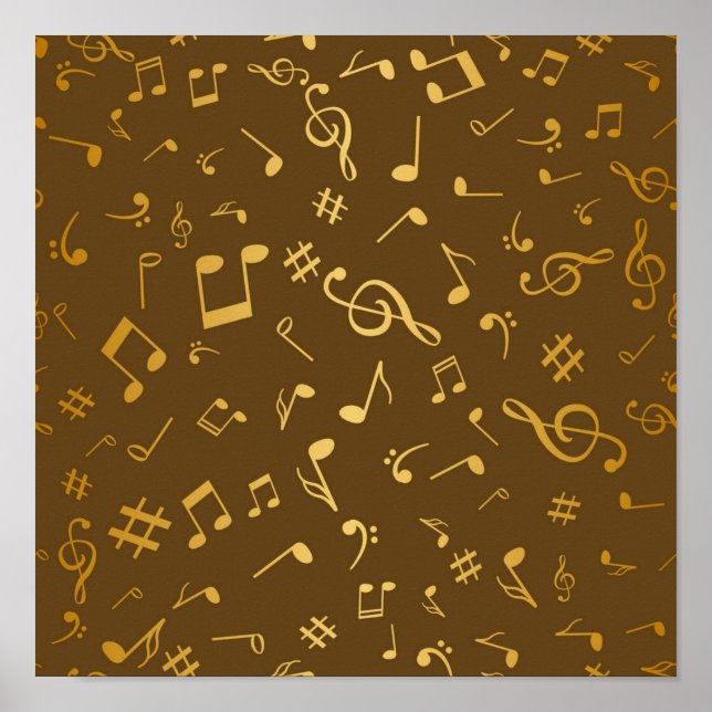 Music mönster poster (Framsidan)