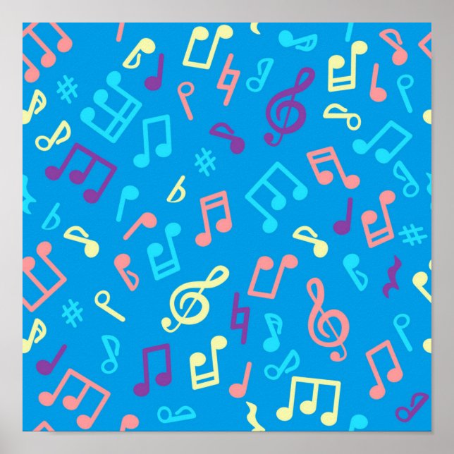 Music mönster poster (Framsidan)