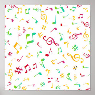 Music mönster poster