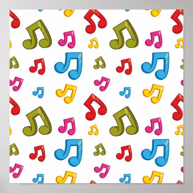 Music mönster poster (Framsidan)