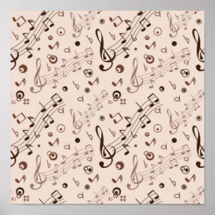 Music mönster poster