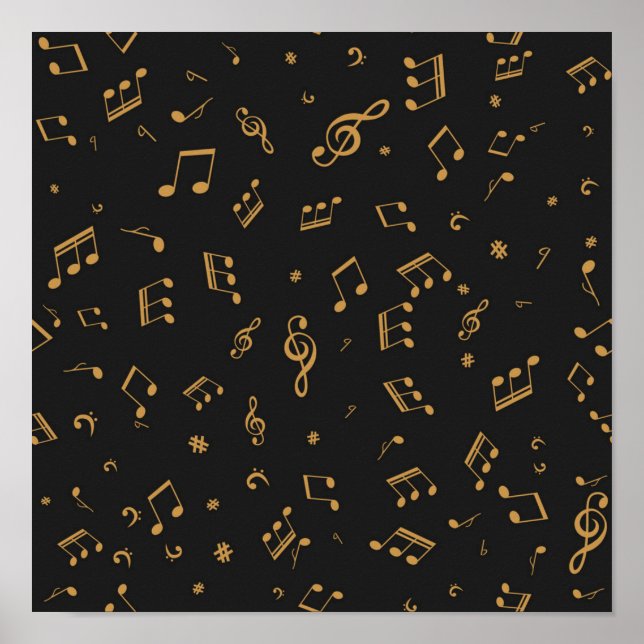 Music mönster poster (Framsidan)