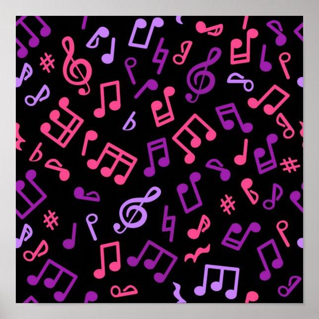 Music mönster poster (Framsidan)